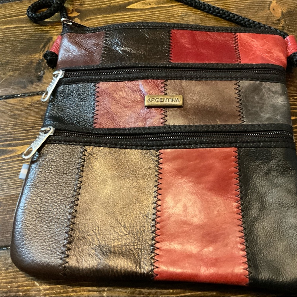 Argentina Multicolor Leather Crossbody Bag